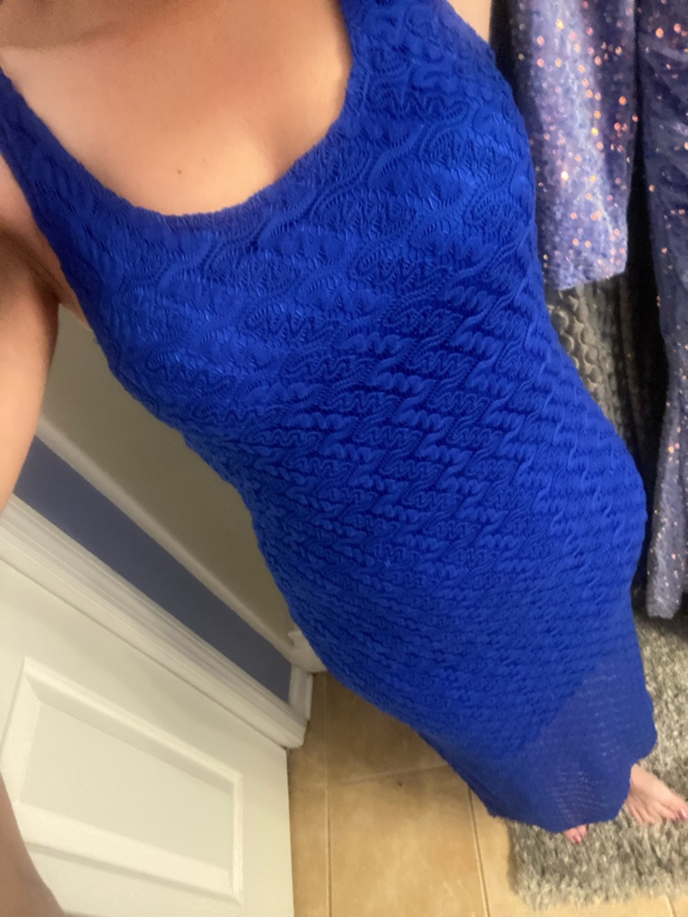 Beautiful blue lace dress - Picture 2 of 12